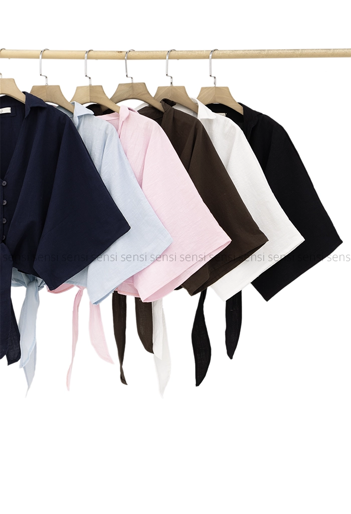 شومیزکراپ جلو گره ای زیلان کد1005357